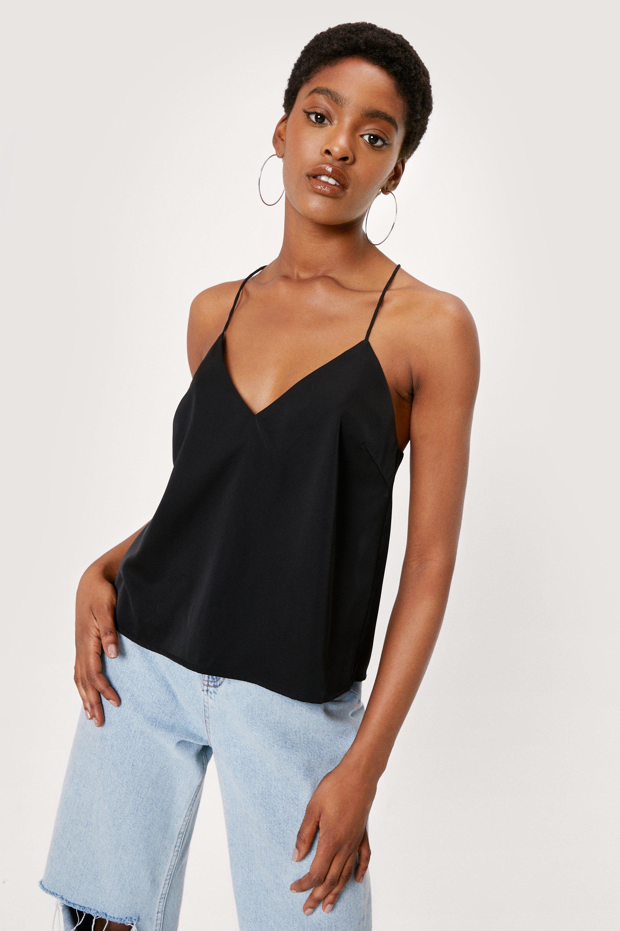 Strappy camisole tops new arrivals