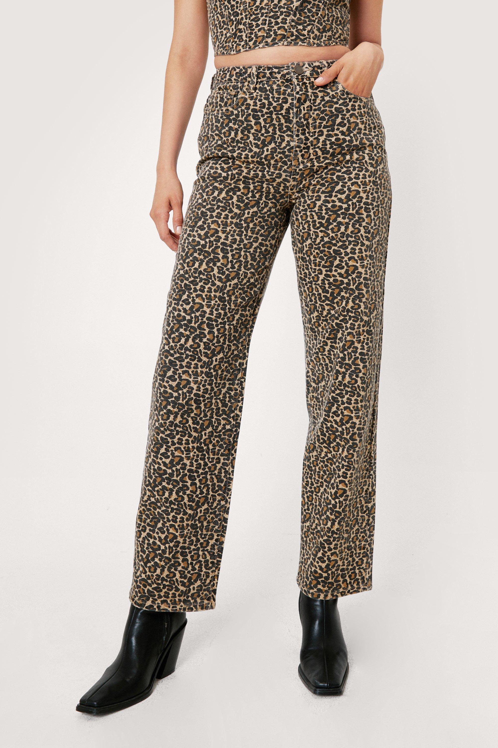 Leopard best sale print jean