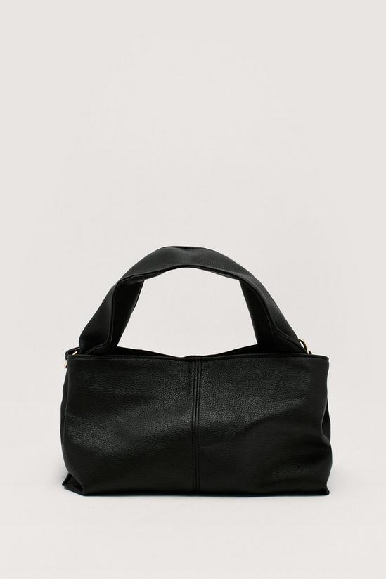NastyGal Faux Leather Slouchy Day Tote Bag 1