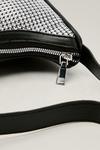 NastyGal Faux Leather Diamante Detail Shoulder Bag thumbnail 4