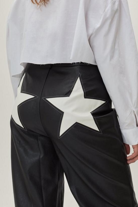 NastyGal Plus Size Star Bum Faux Leather Pants 3