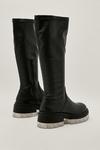 NastyGal Ice Sole Knee High Faux Leather Boots thumbnail 4