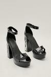 NastyGal Patent Faux Leather Flame Platform Heels thumbnail 2