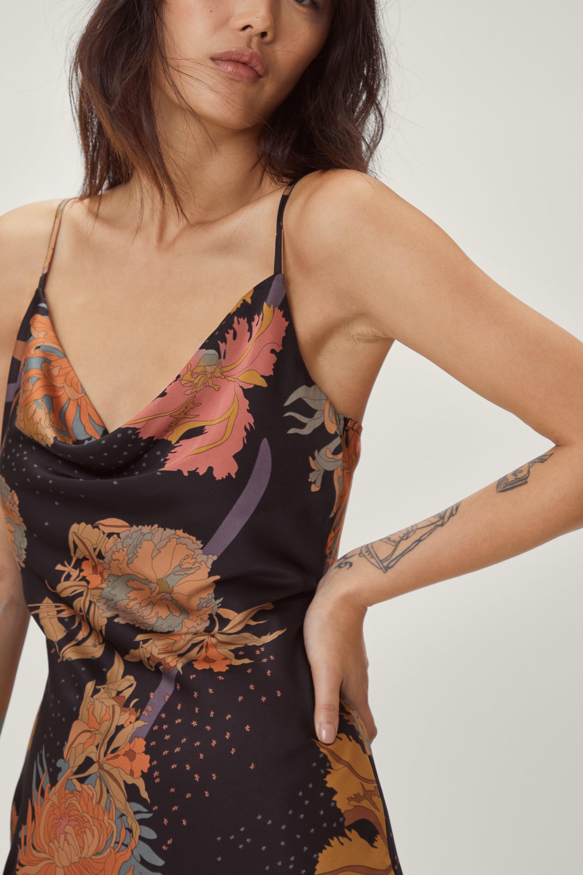 Floral slip dress outlet mini