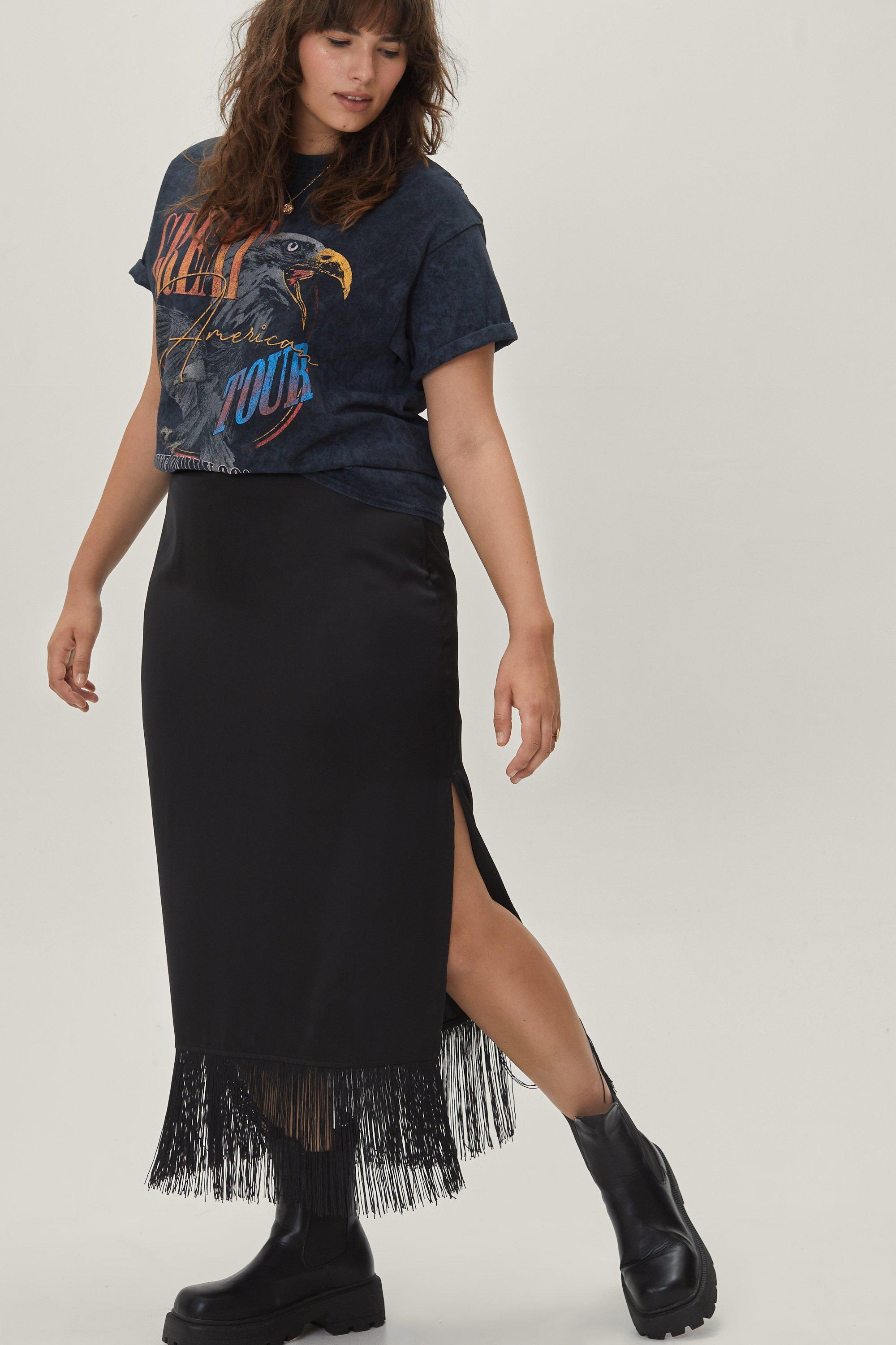 Fringe store maxi skirt