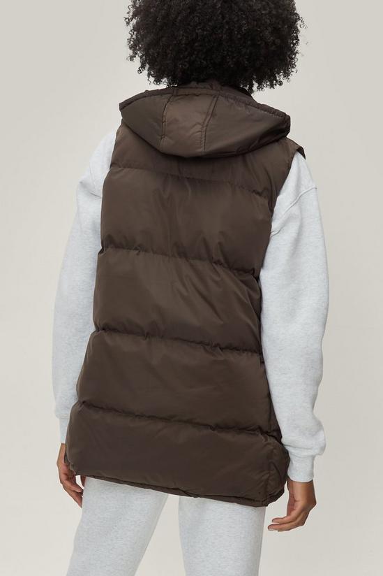 NastyGal Longline Padded Hooded Puffer Vest 4