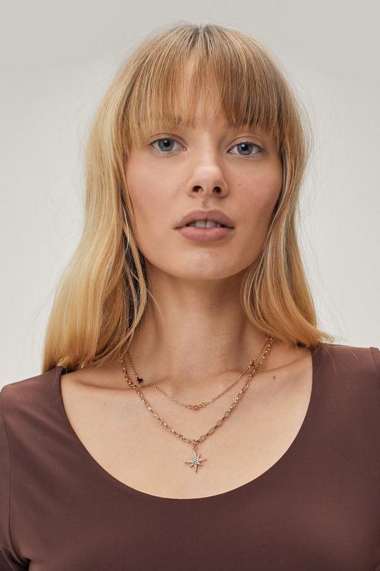 NastyGal Double Layer Star Necklace 1