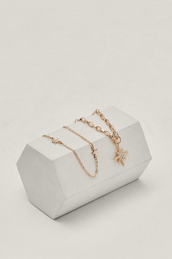 NastyGal Double Layer Star Necklace 3