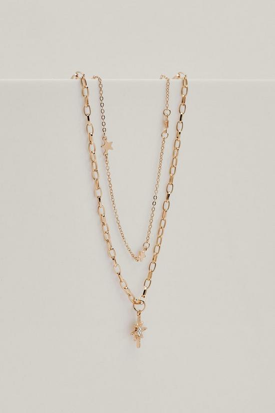 NastyGal Double Layer Star Necklace 4