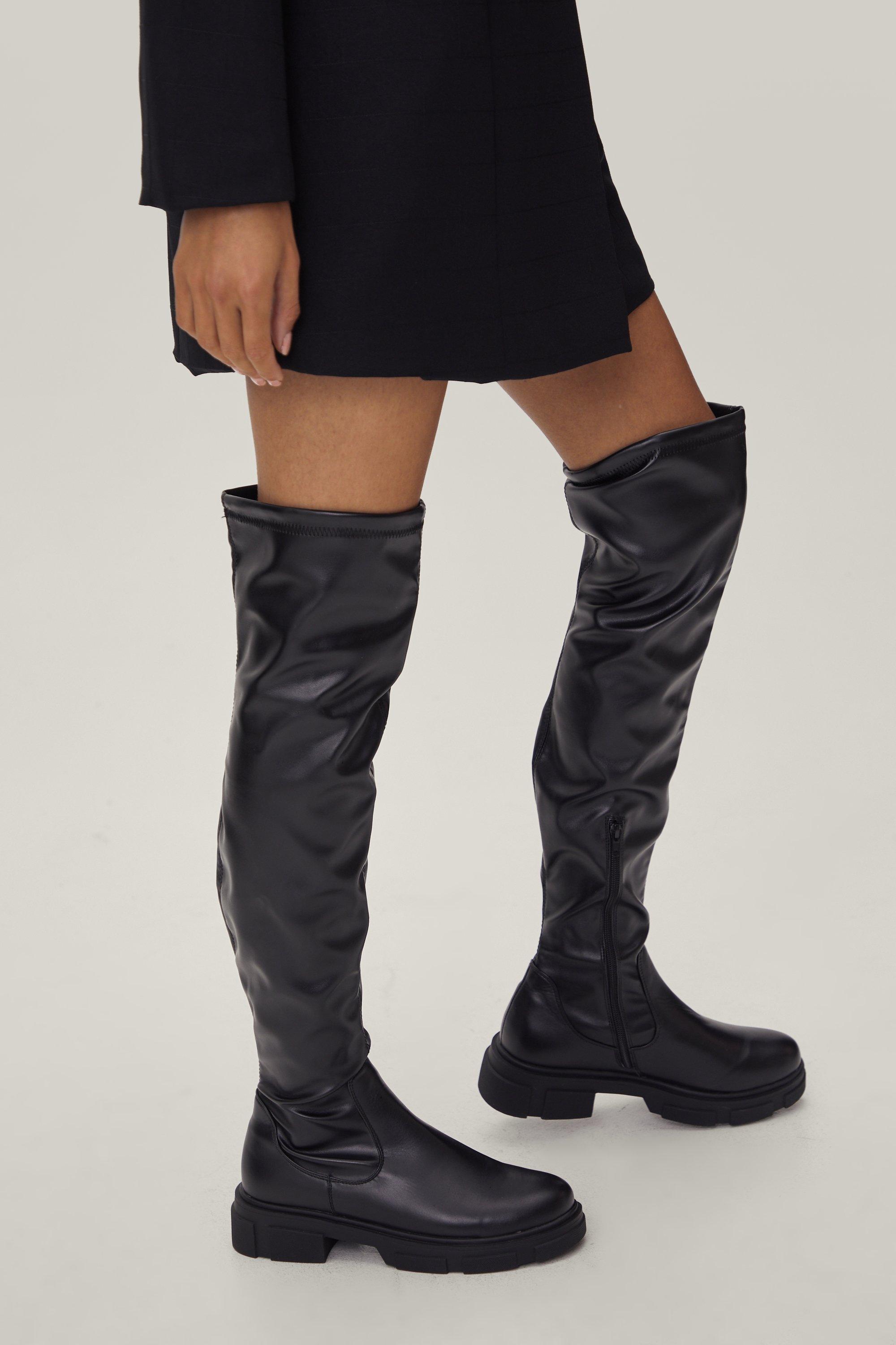 Cleated knee best sale high boots