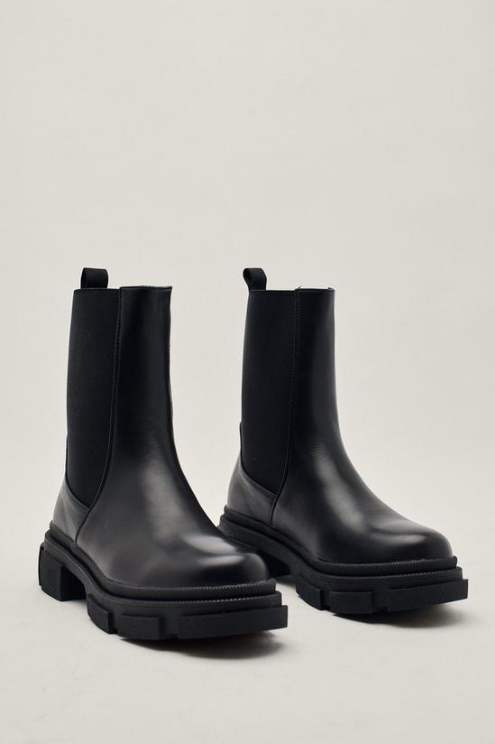 NastyGal Exposed Gusset Chunky Chelsea Boot 2