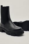 NastyGal Exposed Gusset Chunky Chelsea Boot thumbnail 3