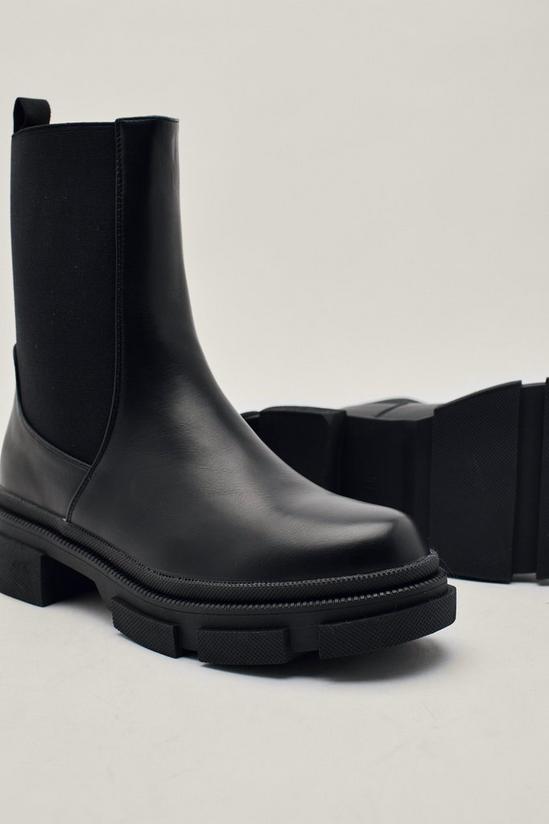 NastyGal Exposed Gusset Chunky Chelsea Boot 3