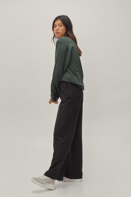 NastyGal Pintuck Detailed Wide Leg Tailored Trousers 2