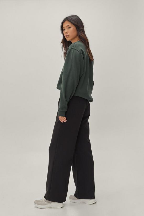 NastyGal Pintuck Detailed Wide Leg Tailored Trousers 4