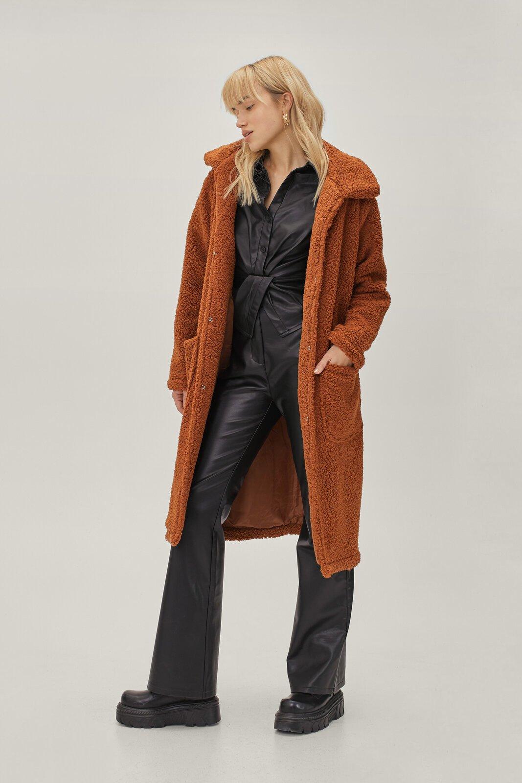 Boohoo shop maxi coat