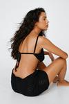 NastyGal Wave Crochet Cut Out Cover Up Mini Dress thumbnail 4