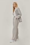 NastyGal Grey Tailored Co Ord Wide Leg Trousers thumbnail 1