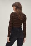 NastyGal Roll Neck Striped Top thumbnail 4