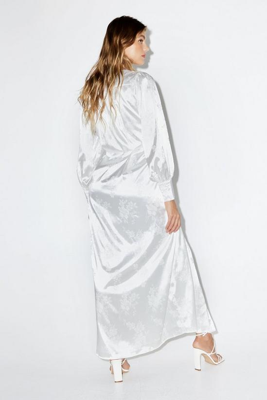NastyGal Jacquard Long Sleeve Maxi Dress 4