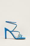 NastyGal Faux Leather Lace Up Strappy Heels thumbnail 3
