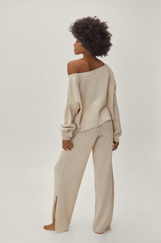 NastyGal Petite Slouchy Jumper and Wide Leg Trousers Set 3