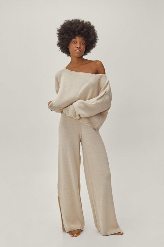 NastyGal Petite Slouchy Jumper and Wide Leg Trousers Set 4