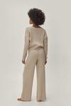 NastyGal Petite Cable Cardigan And Trouser Lounge Set thumbnail 3