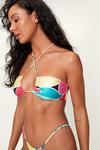 NastyGal Abstract Ruched Multiway Bikini Set thumbnail 4