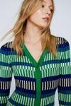 NastyGal Contrast Stripe Button Knitted Maxi Dress thumbnail 3