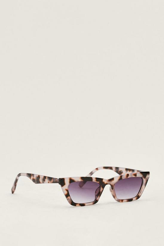 NastyGal Tortoiseshell Slim Cat Eye Sunglasses 4