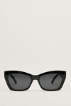 NastyGal Square Edge Cat Eye Tinted Sunglasses thumbnail 3