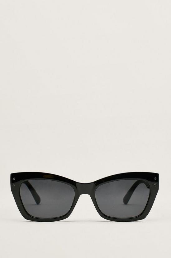 NastyGal Square Edge Cat Eye Tinted Sunglasses 3