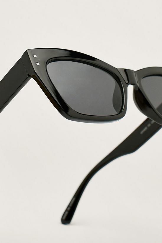 NastyGal Square Edge Cat Eye Tinted Sunglasses 4