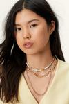 NastyGal Chain and Beaded Triple Layer Necklace Set thumbnail 2