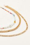 NastyGal Chain and Beaded Triple Layer Necklace Set thumbnail 3