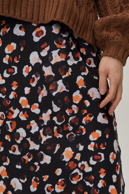 NastyGal Leopard Print Pleated Midi Skirt 4