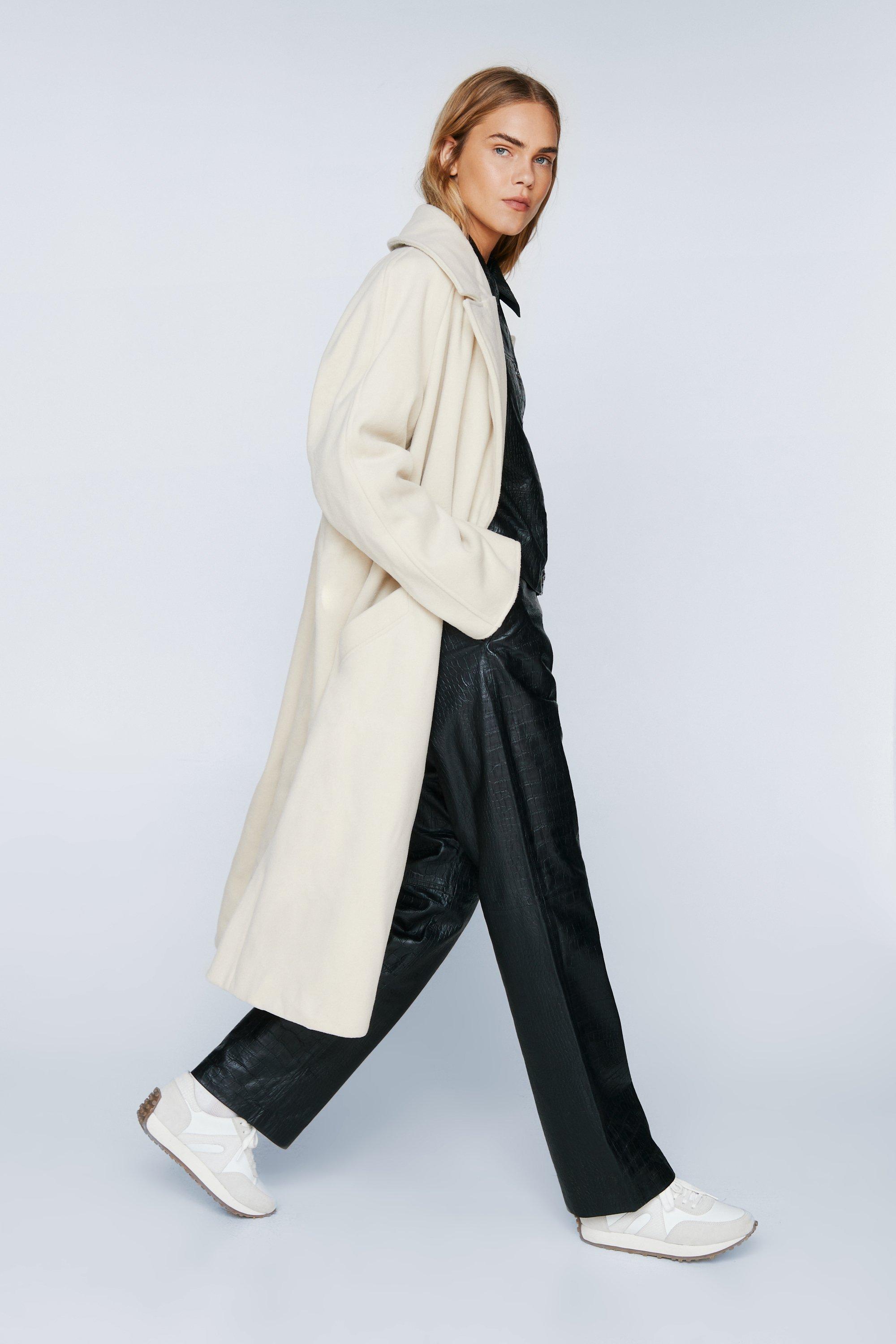 Long cream duster clearance coat