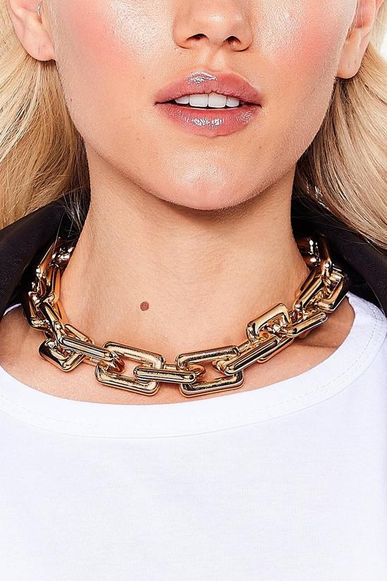 NastyGal Fuck What They Link Chunky Chain Necklace 2