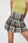 NastyGal Act Clueless Pleated Check Skirt thumbnail 1