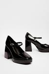 NastyGal Patent Faux Leather Flare Heel Mary Jane Shoes thumbnail 4