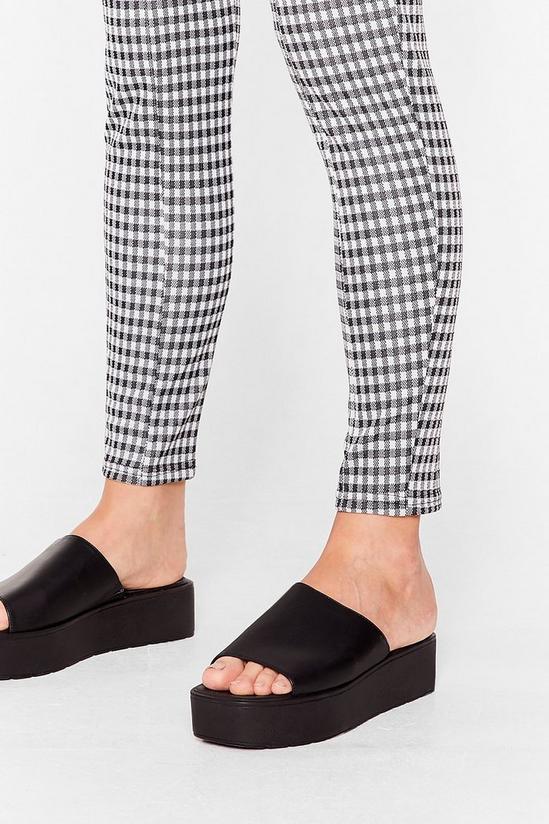 NastyGal Faux Leather Open Toe Platform Mules 2