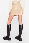 NastyGal Faux Leather Calf High Platform Wellie Boots thumbnail 4