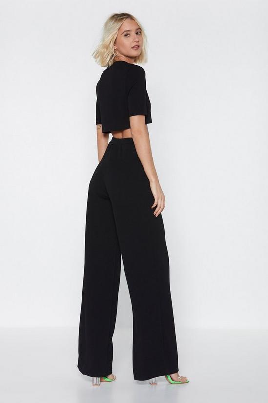 NastyGal Everything's About Tee Wide-Leg Trousers Set 3