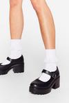 NastyGal Faux Leather Chunky Mary Jane Shoes thumbnail 2
