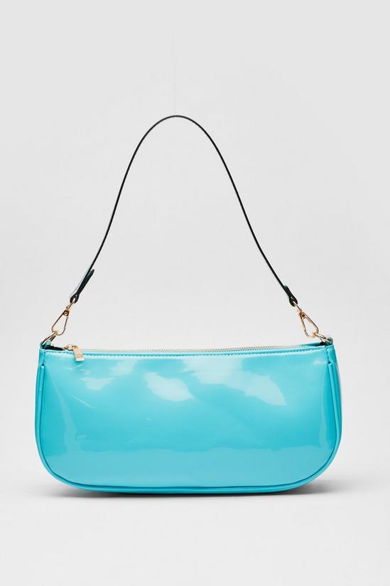 NastyGal WANT Shiny Patent Leather Shoulder Bag 3