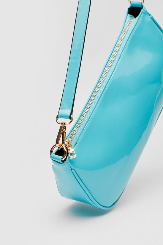 NastyGal WANT Shiny Patent Leather Shoulder Bag 4