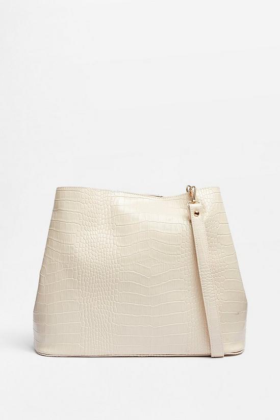 NastyGal WANT Croc Tote Bag And Pouch Set 3