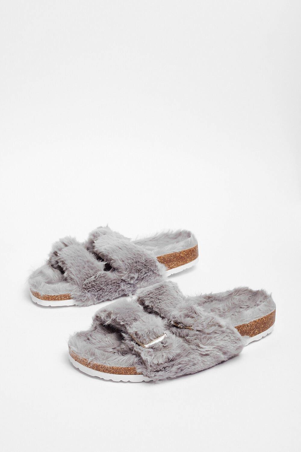 Fur two hot sale strap slides