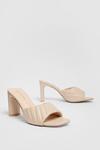 NastyGal Quilt to Last Faux Leather Heeled Mules thumbnail 4